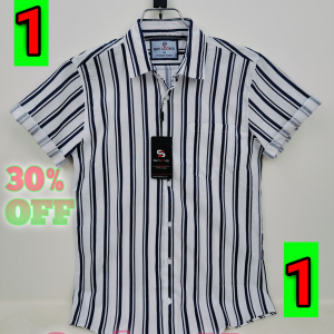 Premium Striped Half Sleeve Shirt for Men 01