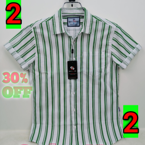 Premium Striped Half Sleeve Shirt for Men 02